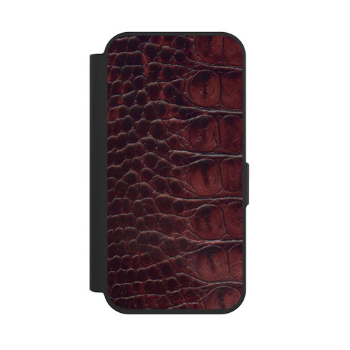 Apple iPhone 15 Pro NIVOflip Cuir de Crocodile