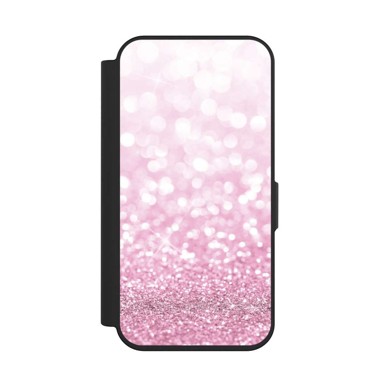 iPhone 15 Pro NIVOflip Pluie de paillettes roses look