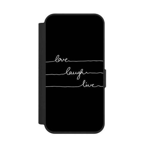 Apple iPhone 15 Pro NIVOflip Love Laugh Live weiß/schwarz