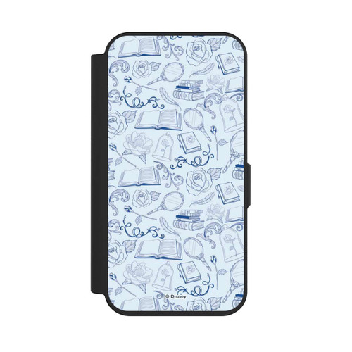 Apple iPhone 15 Pro NIVOflip Beauty and Beast pattern blue