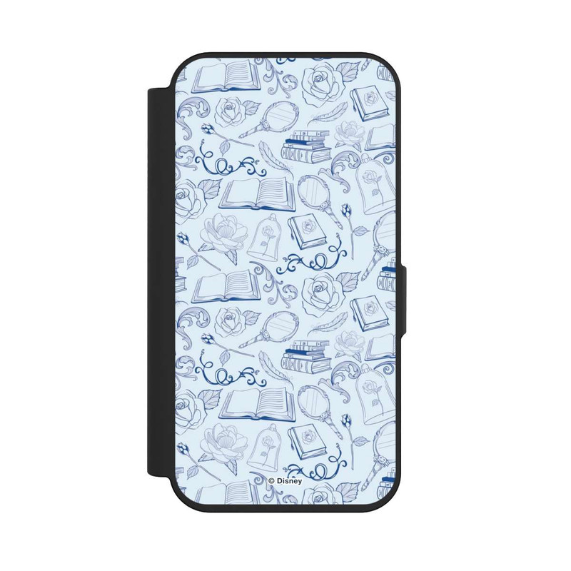 iPhone 15 Pro NIVOflip La Belle et la Bête Motif Bleu