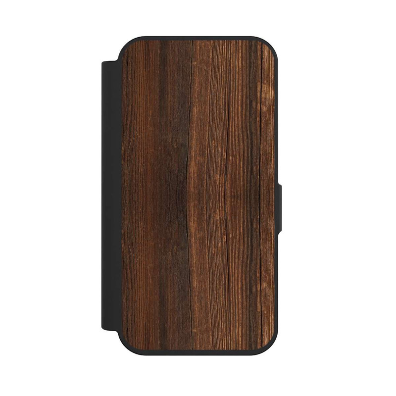 iPhone 15 Pro NIVOflip Nußbaum Holzlook