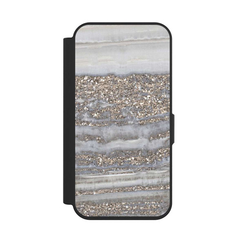 Apple iPhone 15 Pro NIVOflip White Glitter Marble Look
