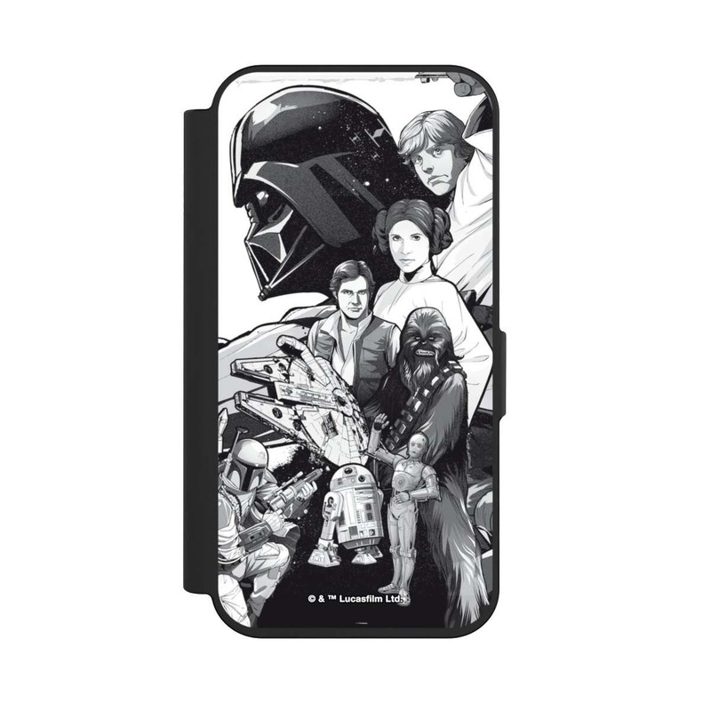 iPhone 15 Pro NIVOflip Star Wars Characters - Black and White