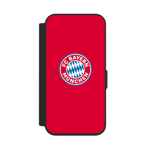 Apple iPhone 15 Pro NIVOflip FCB Logo sur fond rouge