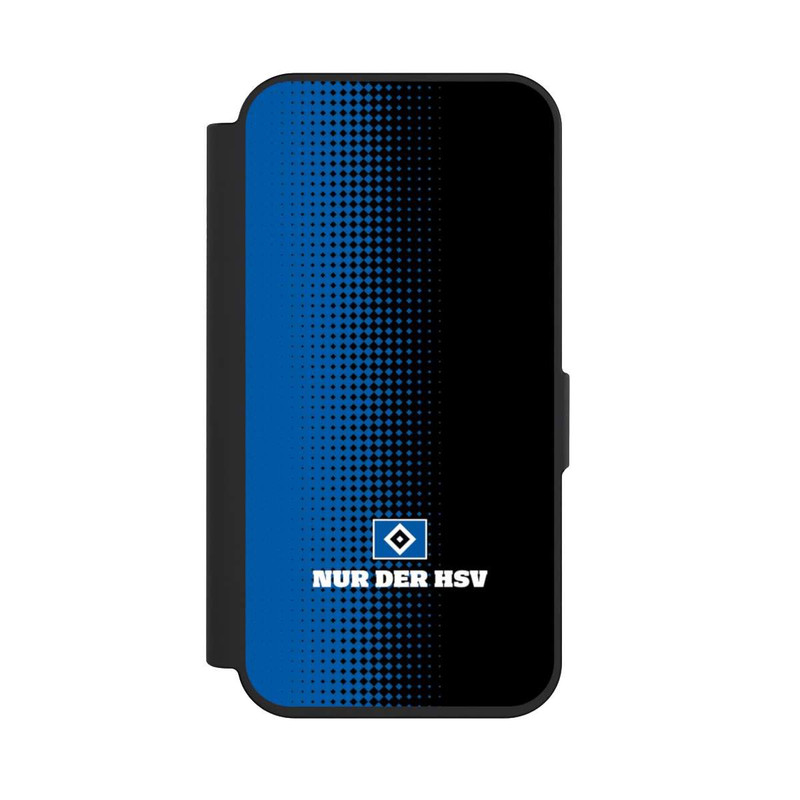 iPhone 15 Pro NIVOflip Nur der HSV - Rautenraster Schwarz