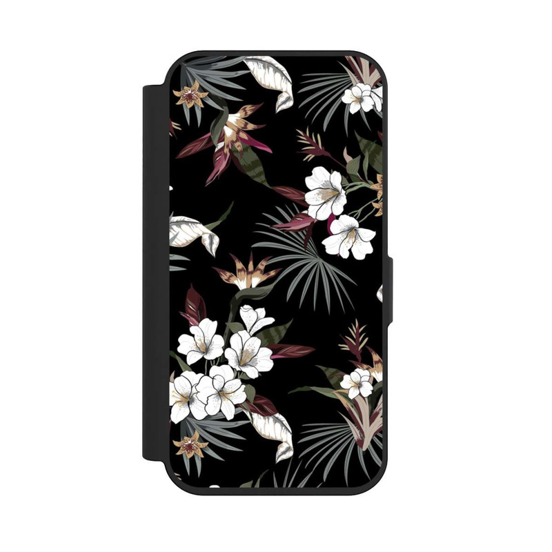iPhone 15 Pro NIVOflip Flowers Black