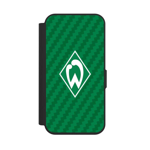 Apple iPhone 15 Pro NIVOflip Carbonlook - Werder Bremen