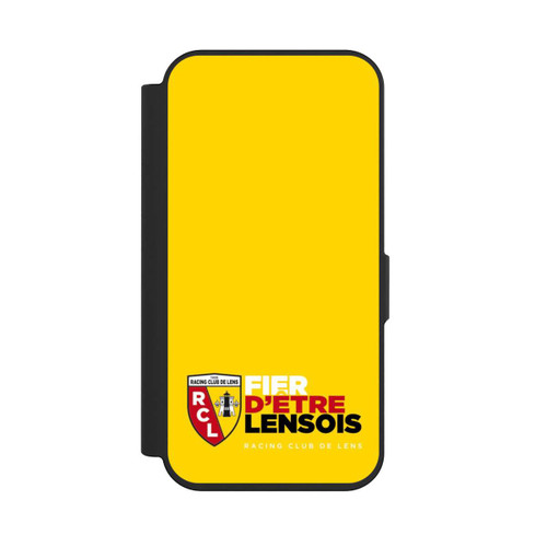 Apple iPhone 15 Pro NIVOflip Fond Logo RCL Jaune