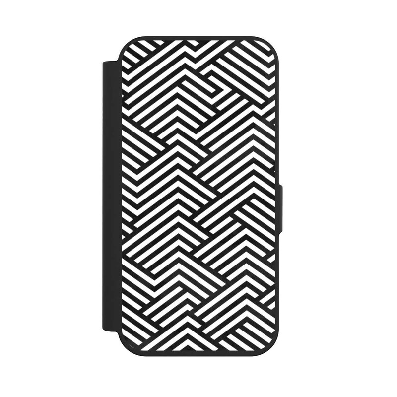 iPhone 15 Pro NIVOflip ZigZag noir et blanc