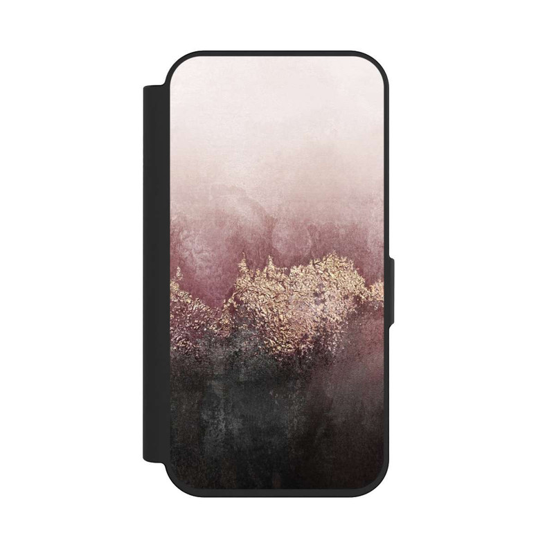 iPhone 15 Pro NIVOflip Rosa Himmelsstaub Golddruck