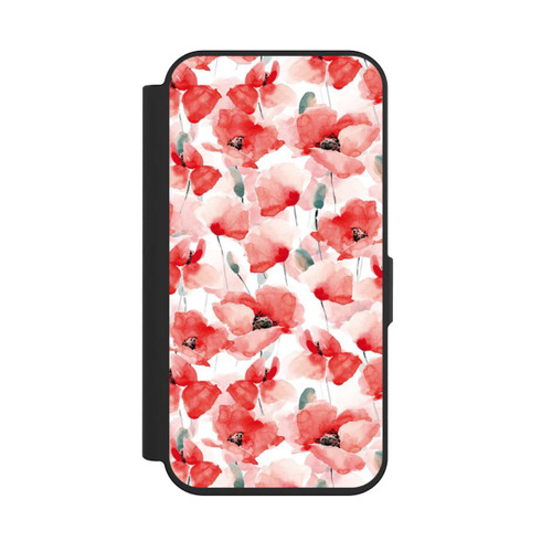 Apple iPhone 15 Pro NIVOflip Mohnblumen Muster