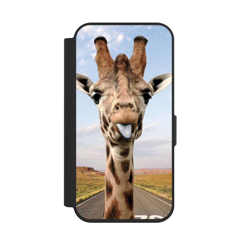 iPhone 15 Pro NIVOflip Giraffe On Road