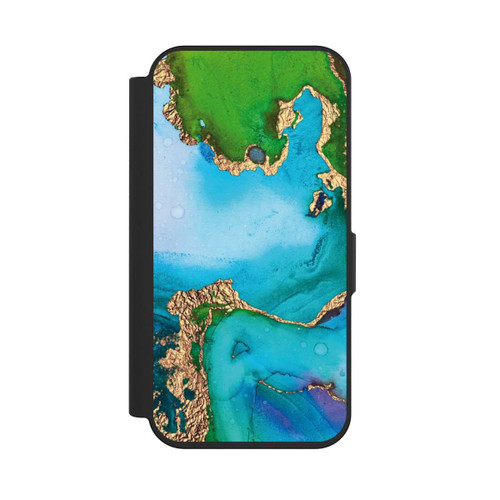 Apple iPhone 15 Pro NIVOflip Colourfull Marble Glitterlook