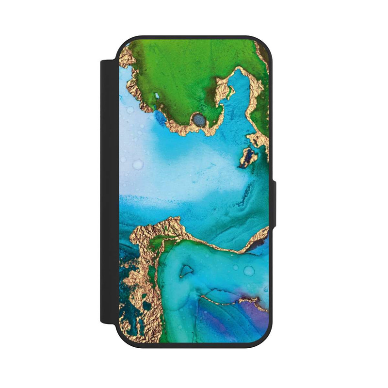 iPhone 15 Pro NIVOflip Colourfull Marble Glitterlook