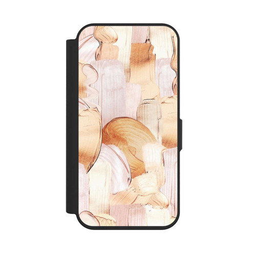 Apple iPhone 15 Pro NIVOflip White/Gold Brush Pattern