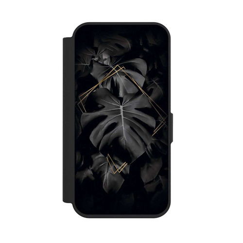 Apple iPhone 15 Pro NIVOflip Schwarze Blätter
