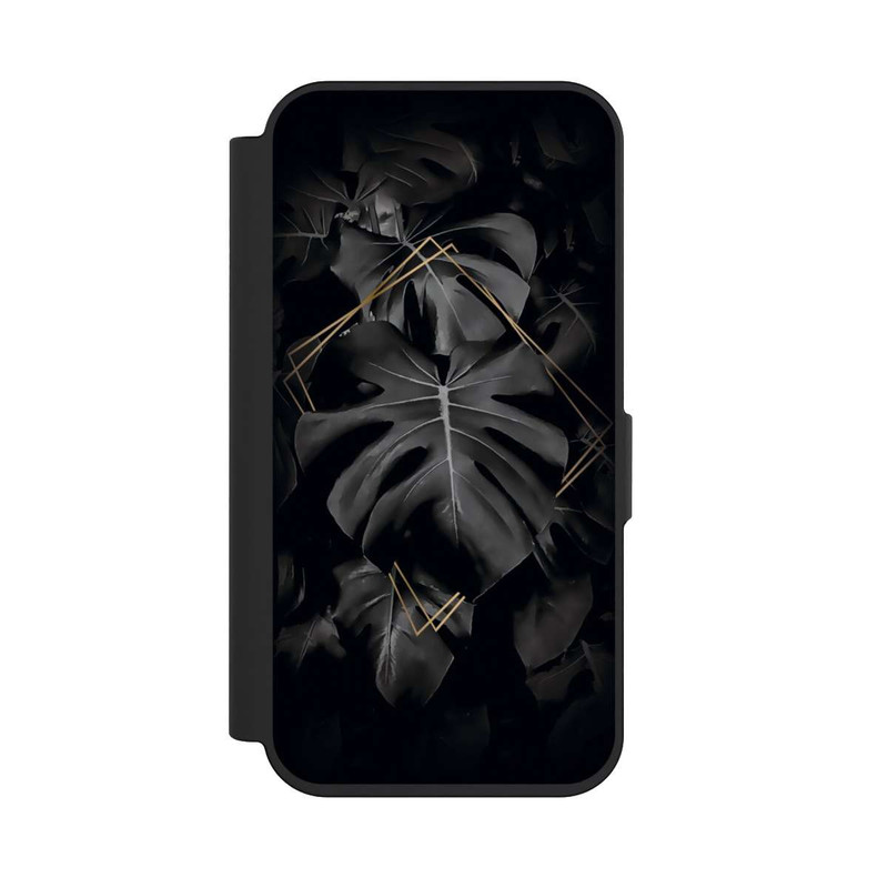 iPhone 15 Pro NIVOflip Black Leaves