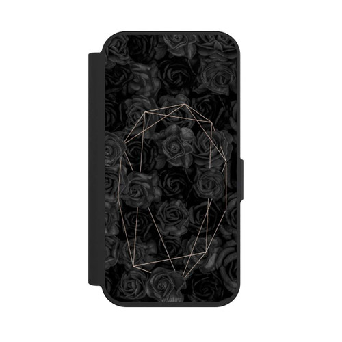Apple iPhone 15 Pro NIVOflip Schwarze Rosen