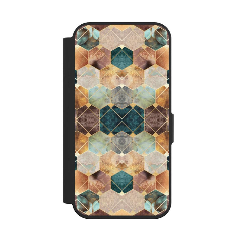 iPhone 15 Pro NIVOflip Hexagones et diamants naturels