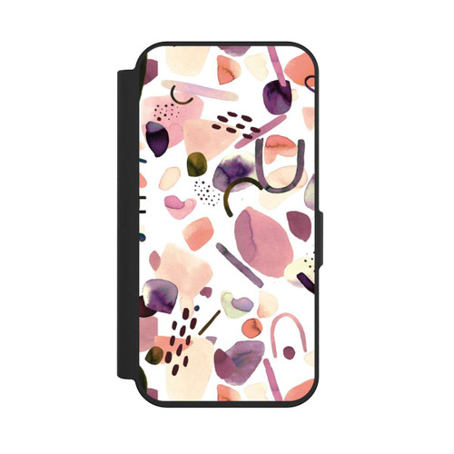 Apple iPhone 15 Pro NIVOflip Watercolor Abstract Pieces Mauve