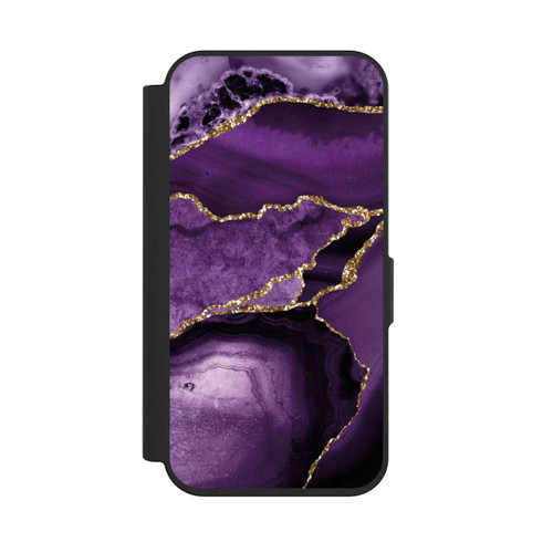 Apple iPhone 15 Pro NIVOflip Marbre Violet Paysage
