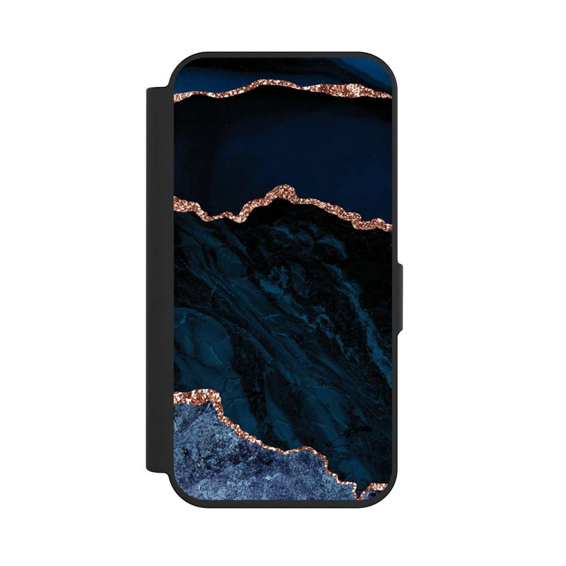 iPhone 15 Pro NIVOflip Nacht Blau Marmor Landschaft