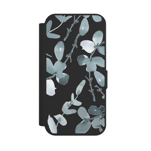 Apple iPhone 15 Pro NIVOflip Eukalyptus pattern ohne Hintergrund