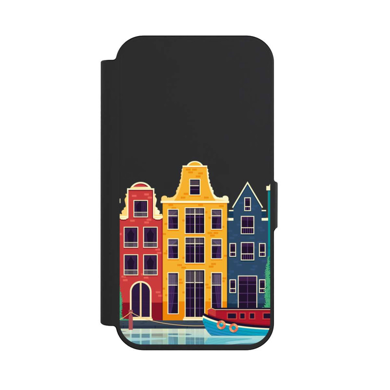 iPhone 15 Pro NIVOflip Amsterdam Grachtenhäuser