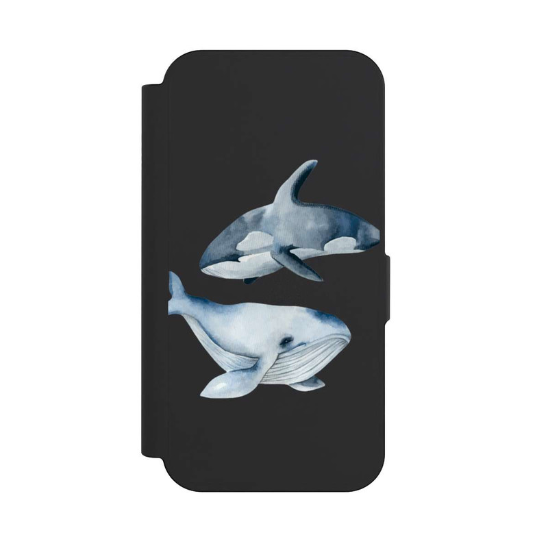 iPhone 15 Pro NIVOflip Baleines transparentes