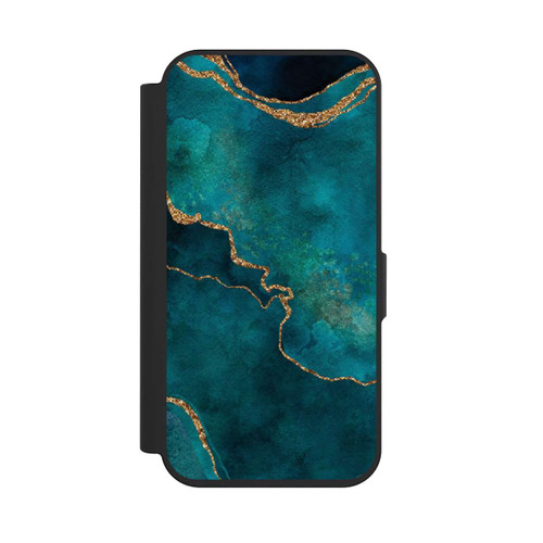 Apple iPhone 15 Pro NIVOflip Edelstein glänzend aquamarin
