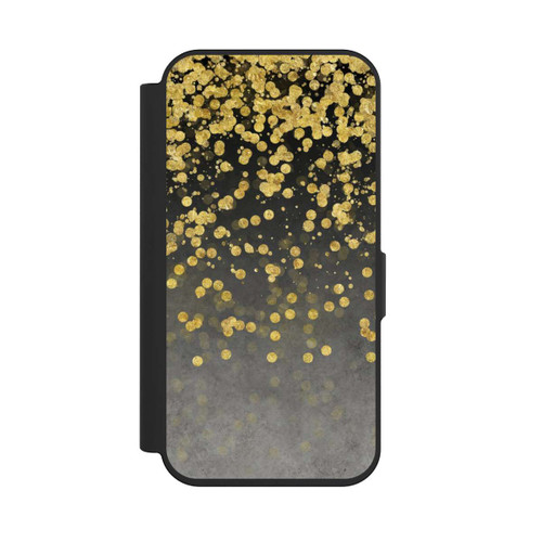 Apple iPhone 15 Pro NIVOflip Pluie glamoureuse dorée