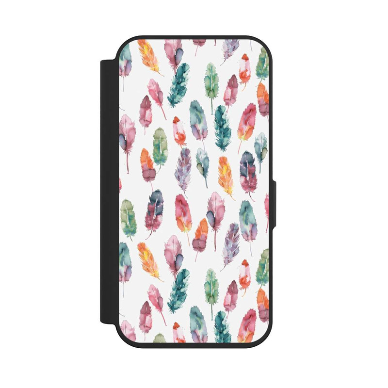 iPhone 15 Pro NIVOflip Boho Watercolor Feathers