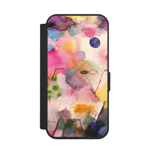 Apple iPhone 15 Pro NIVOflip Watercolor Colorful Mountains