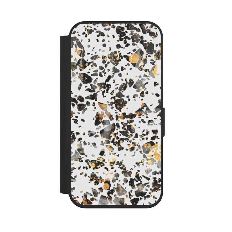 iPhone 15 Pro NIVOflip Gold Speckled Terrazzo