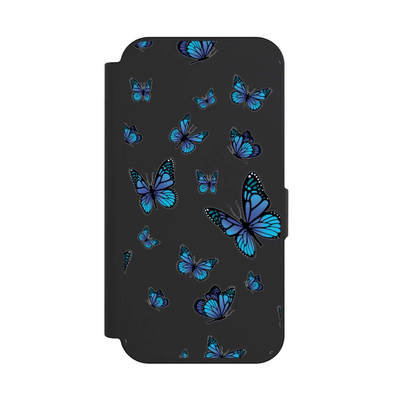 iPhone 15 Pro NIVOflip Motif papillon transparent