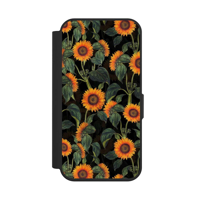 iPhone 15 Pro NIVOflip Sonnenblume schwarz
