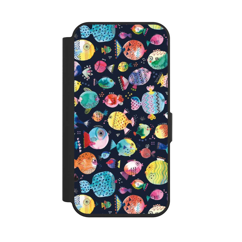 iPhone 15 Pro NIVOflip Plage Puffer poissons Enfant Marine