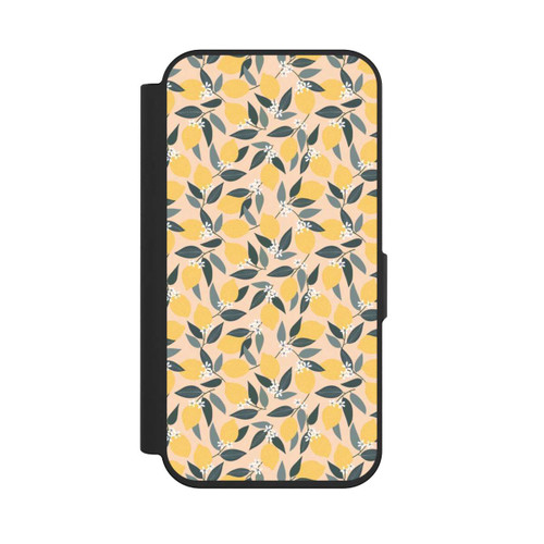 Apple iPhone 15 Pro NIVOflip Pink Lemon Pattern