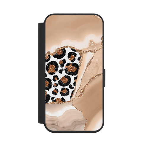 Apple iPhone 15 Pro NIVOflip  Muster und Texturen Hellgold