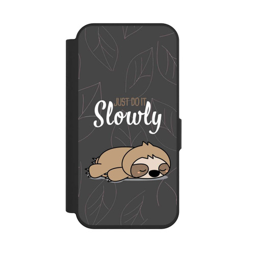 Apple iPhone 15 Pro NIVOflip Just Do It Slowly Sloth Grey