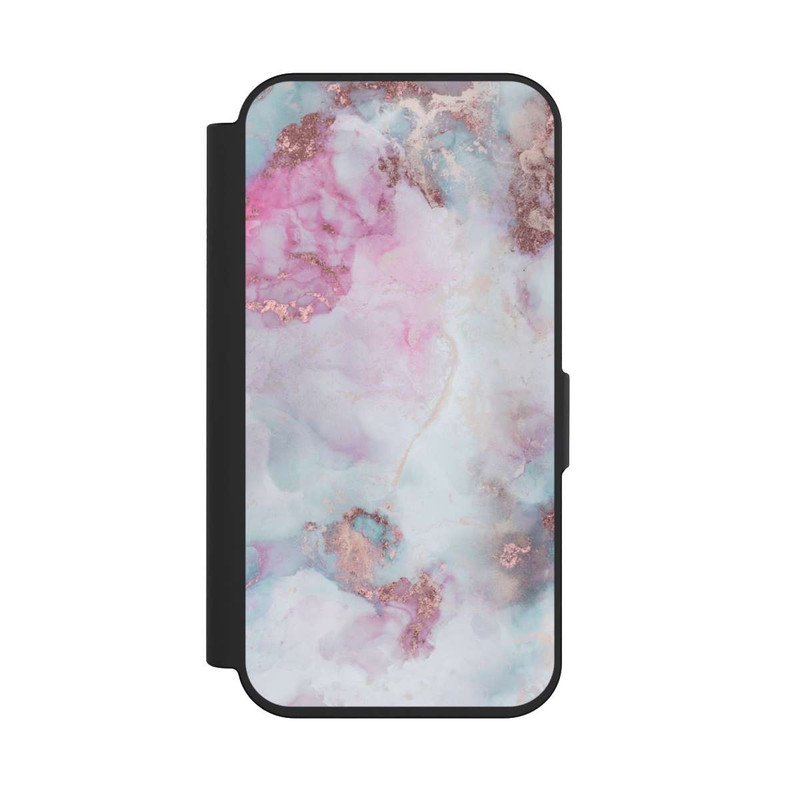 iPhone 15 Pro NIVOflip Alcohol Ink Marble Blue