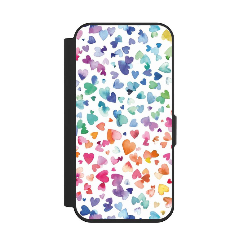 iPhone 15 Pro NIVOflip Liebesherzen aquarell