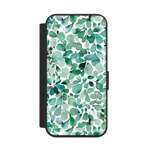 Apple iPhone 15 Pro NIVOflip Aquarellmuster Blätter
