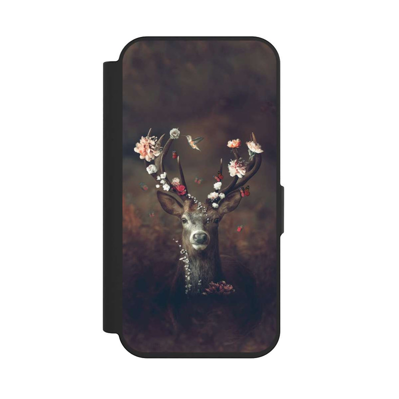 iPhone 15 Pro NIVOflip Fauna Flora Hirsch