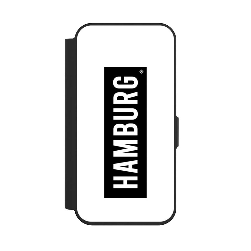 iPhone 15 Pro NIVOflip HSV Hamburg Schwarz Weiss
