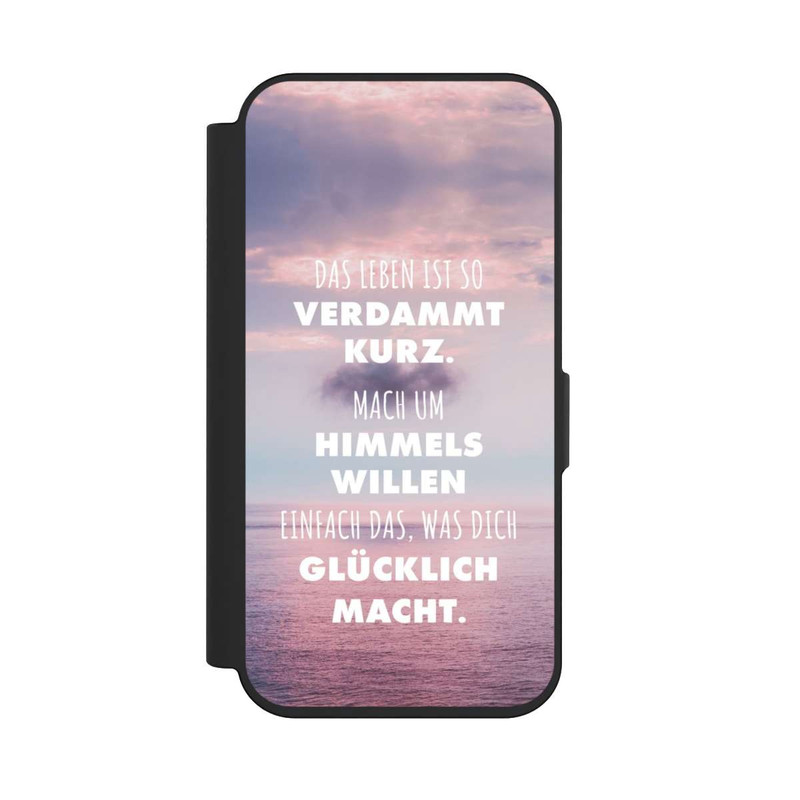 iPhone 15 Pro NIVOflip Das Leben Ist So Verdammt Kurz