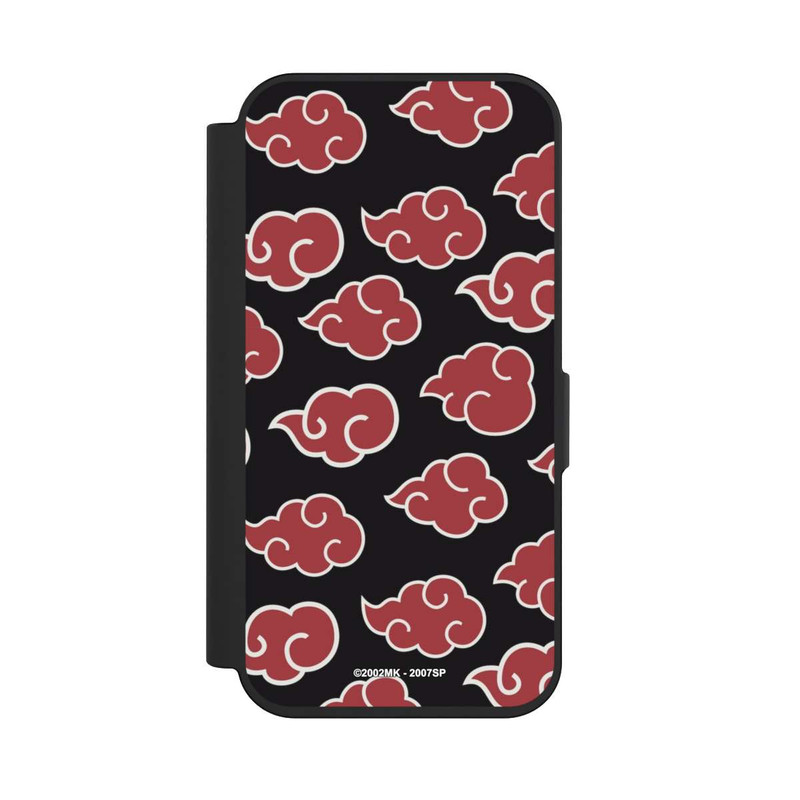 iPhone 15 Pro NIVOflip Akatsuki Pattern Black Big
