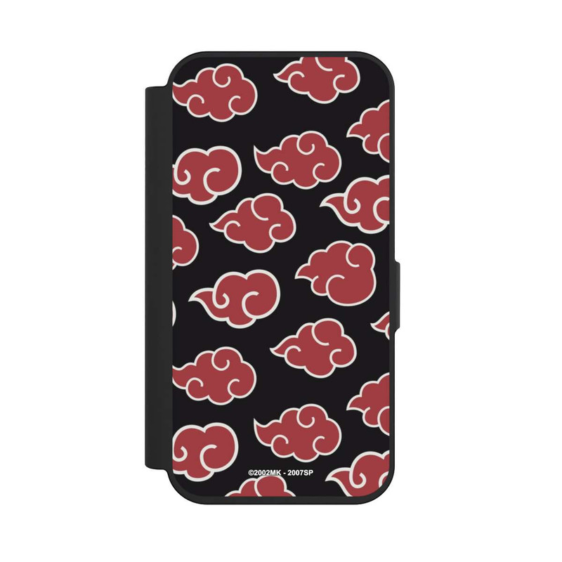 iPhone 15 Pro NIVOflip Akatsuki Pattern Noir Big