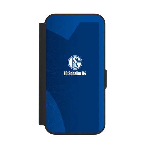 Apple iPhone 15 Pro NIVOflip Schalke 04 Blauer Hintergrund Mit Logo